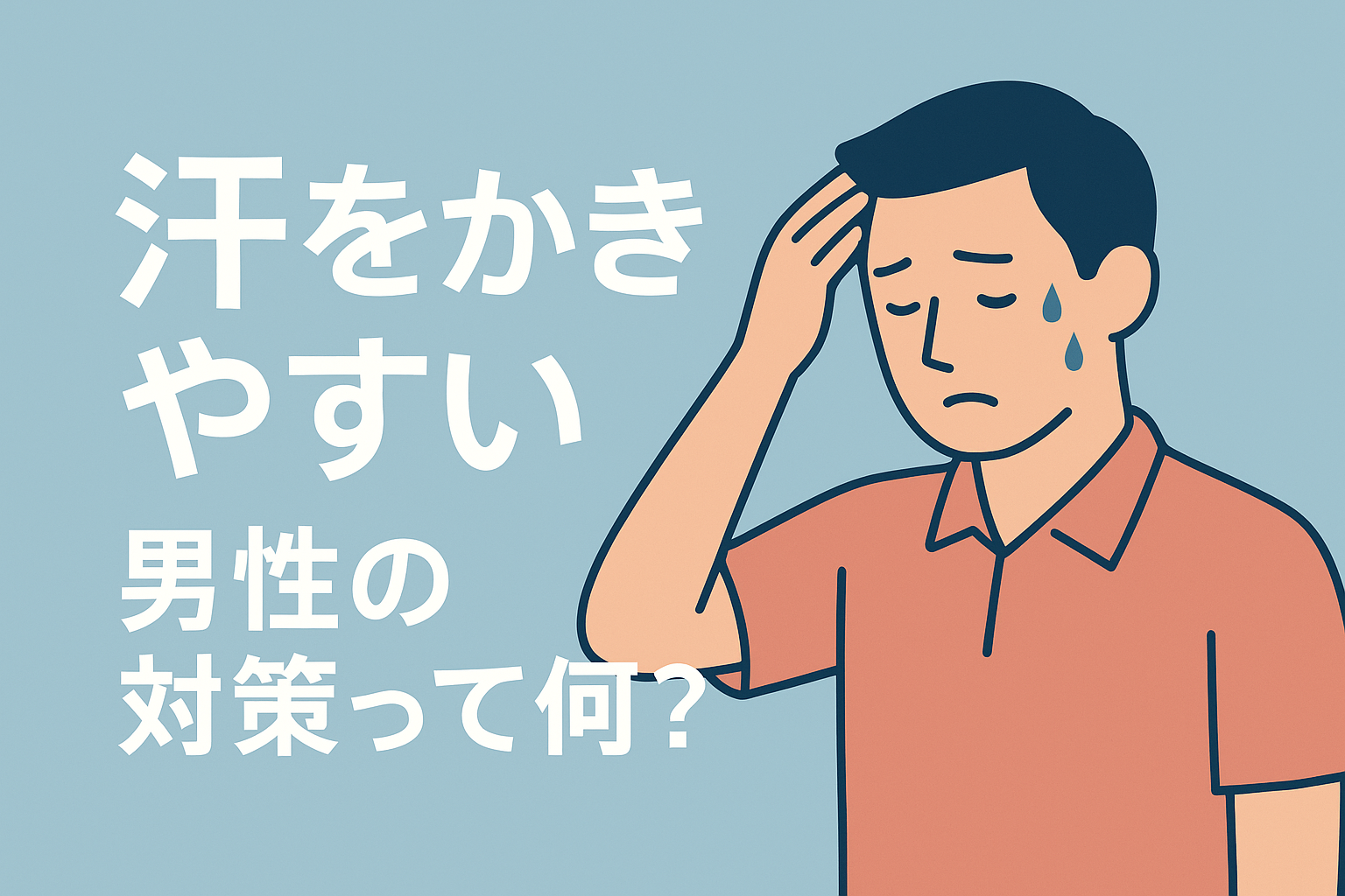 汗をかきやすい男性の対策って何？