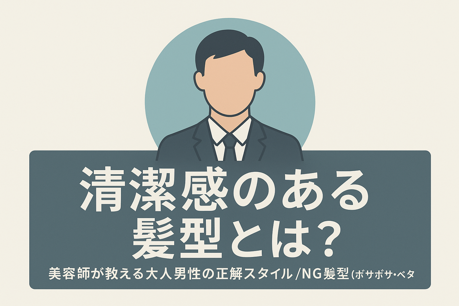 清潔感のある髪型とは？美容師が教える大人男性の正解スタイル/NG髪型（ボサボサ・ベタつき） 清潔感が出る髪型の特徴、 セット方法？