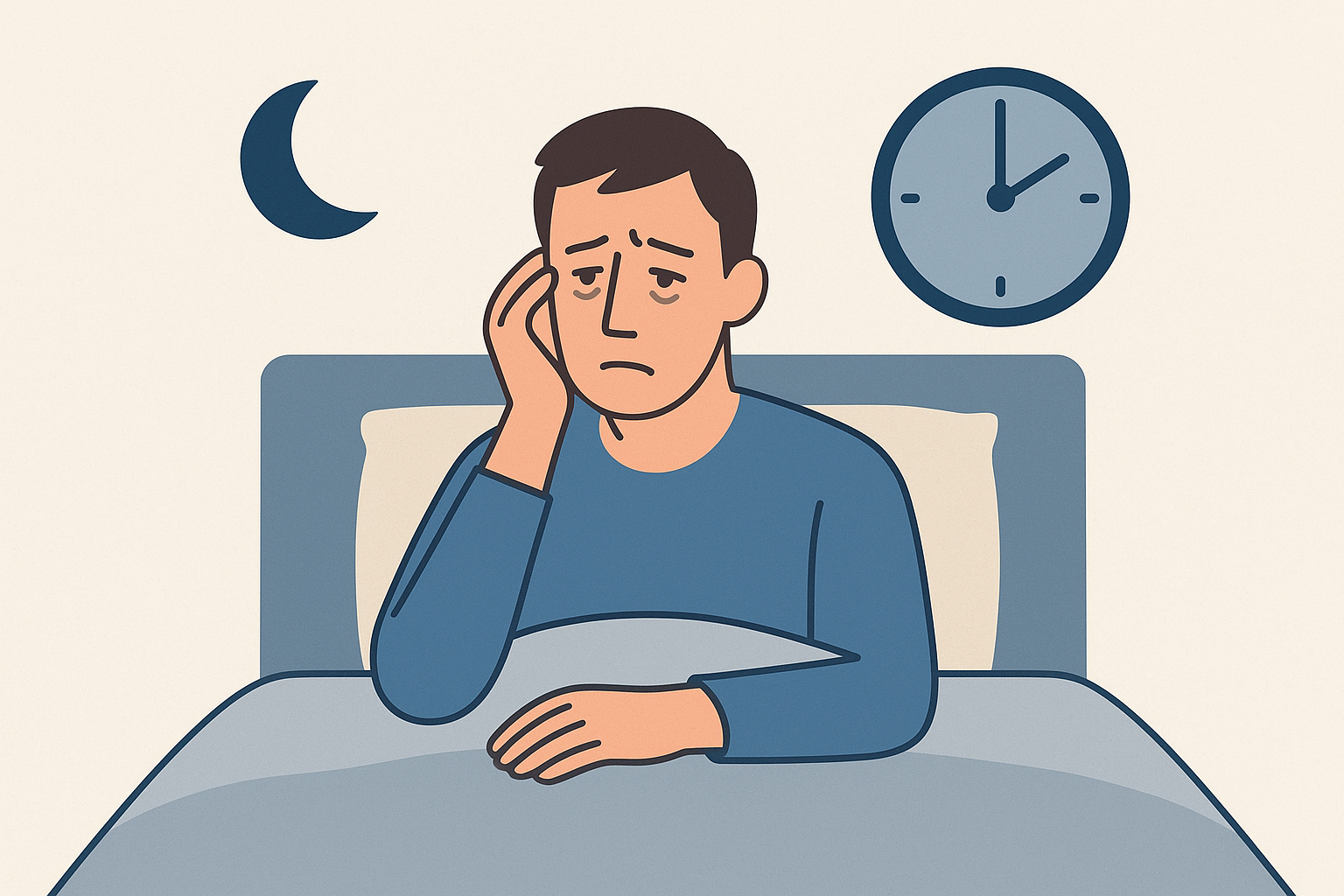 40代男性の睡眠不足は見た目に出る?