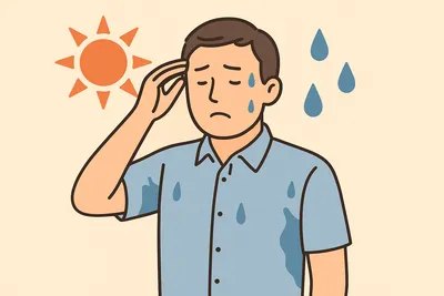 40代男性 夏の汗かきは暑いからだけじゃない？