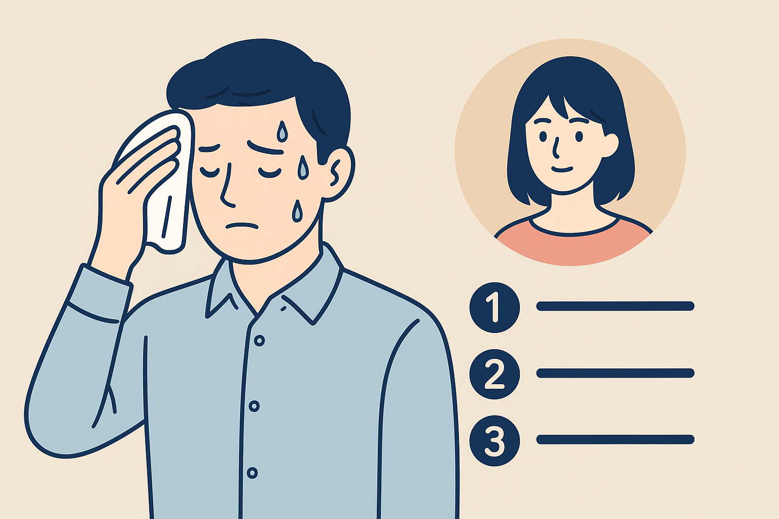汗かきの男性でも清潔感は作れる!女性が見ている3つのポイントとは?