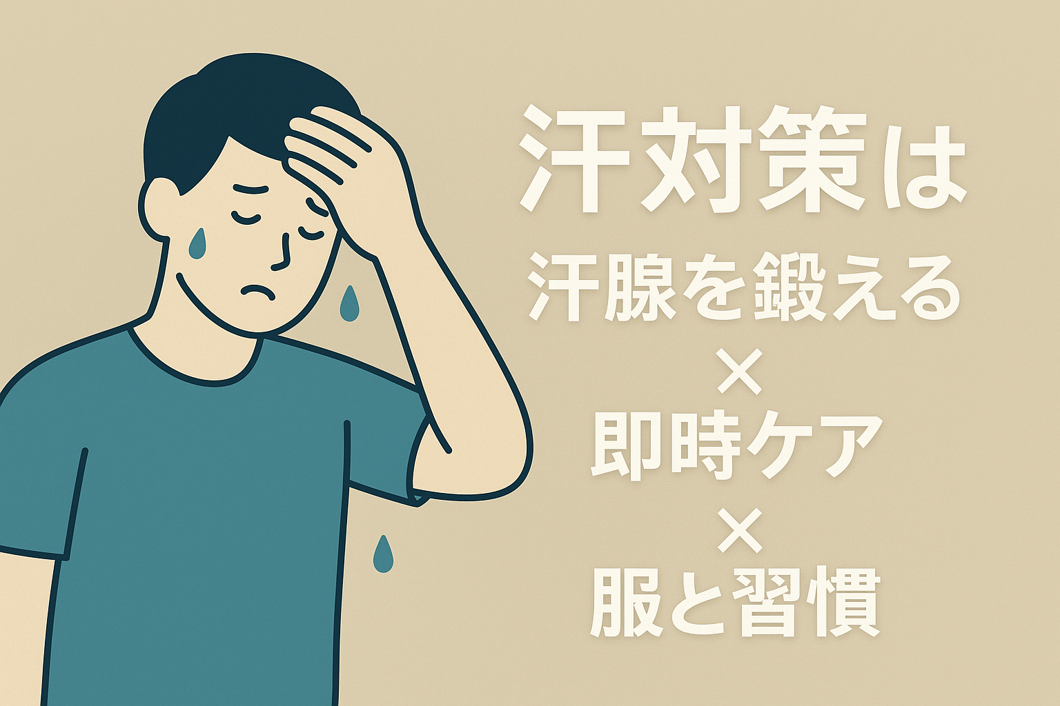 汗対策は「汗腺を鍛える×即時ケア×服と習慣」でほぼ決まります！