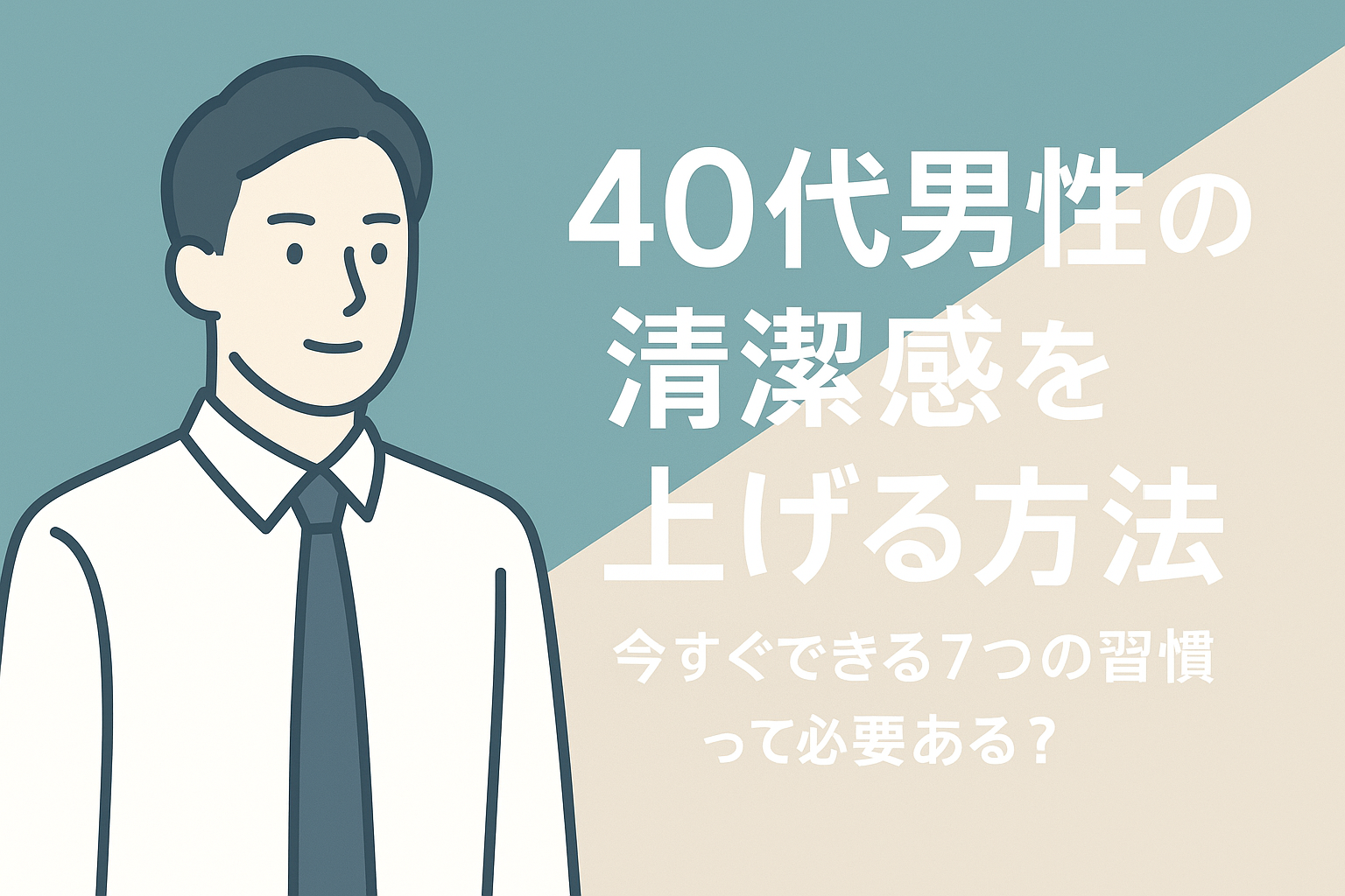 なぜ40代は「清潔感」が差になりやすいのでしょう？