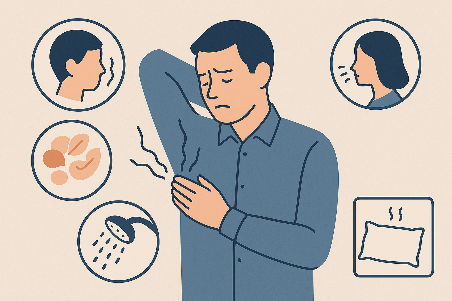 40代のニオイは「加齢臭＋汗臭＋頭皮のニオイ」を押さえるのが近道です！