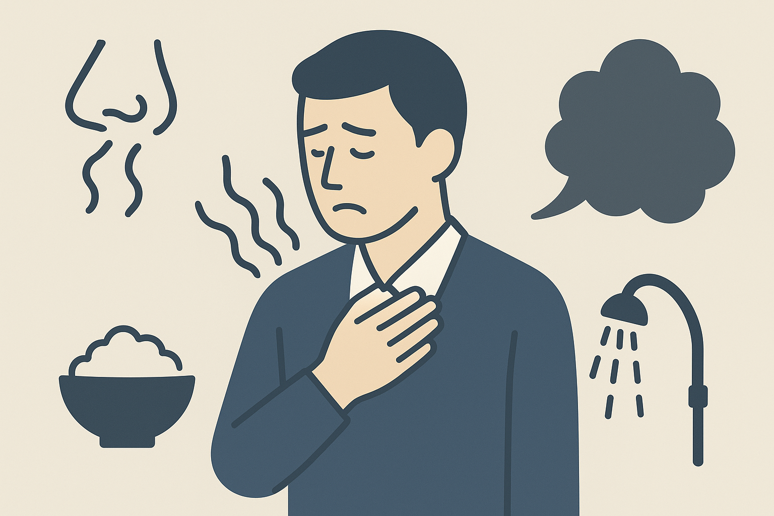 40代男性が急に臭くなる理由は「皮脂の変化」と「酸化」と「生活習慣」が重なるからです