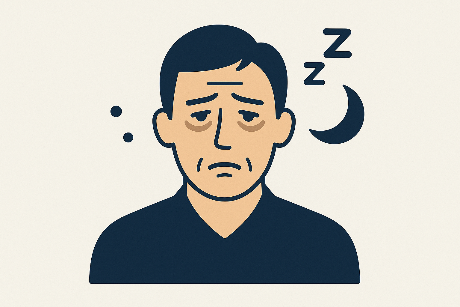 40代男性の睡眠不足は、見た目にわかりやすく出やすいです!