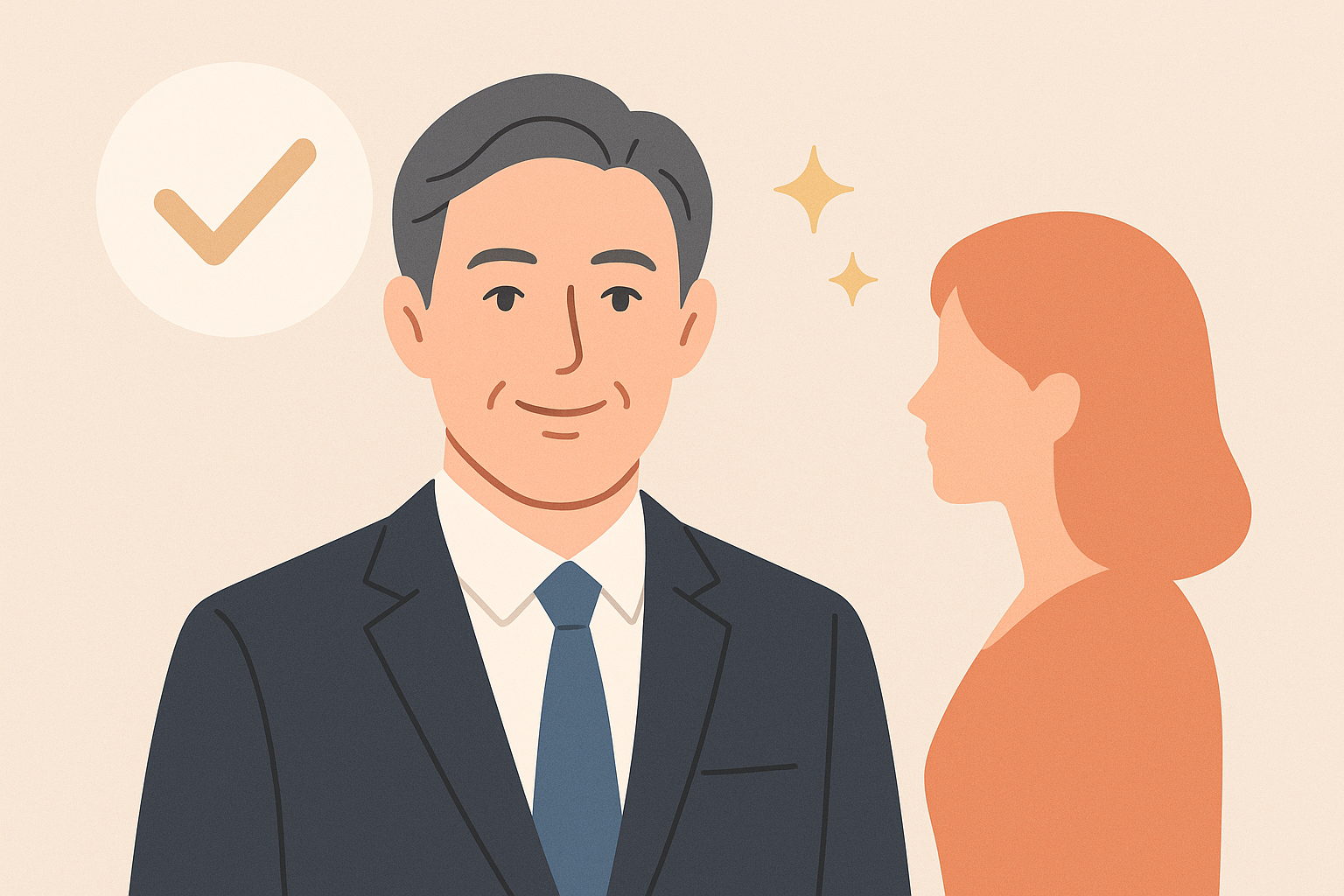 女性に好かれる50代男性は「安心感」と「清潔感」がある人です