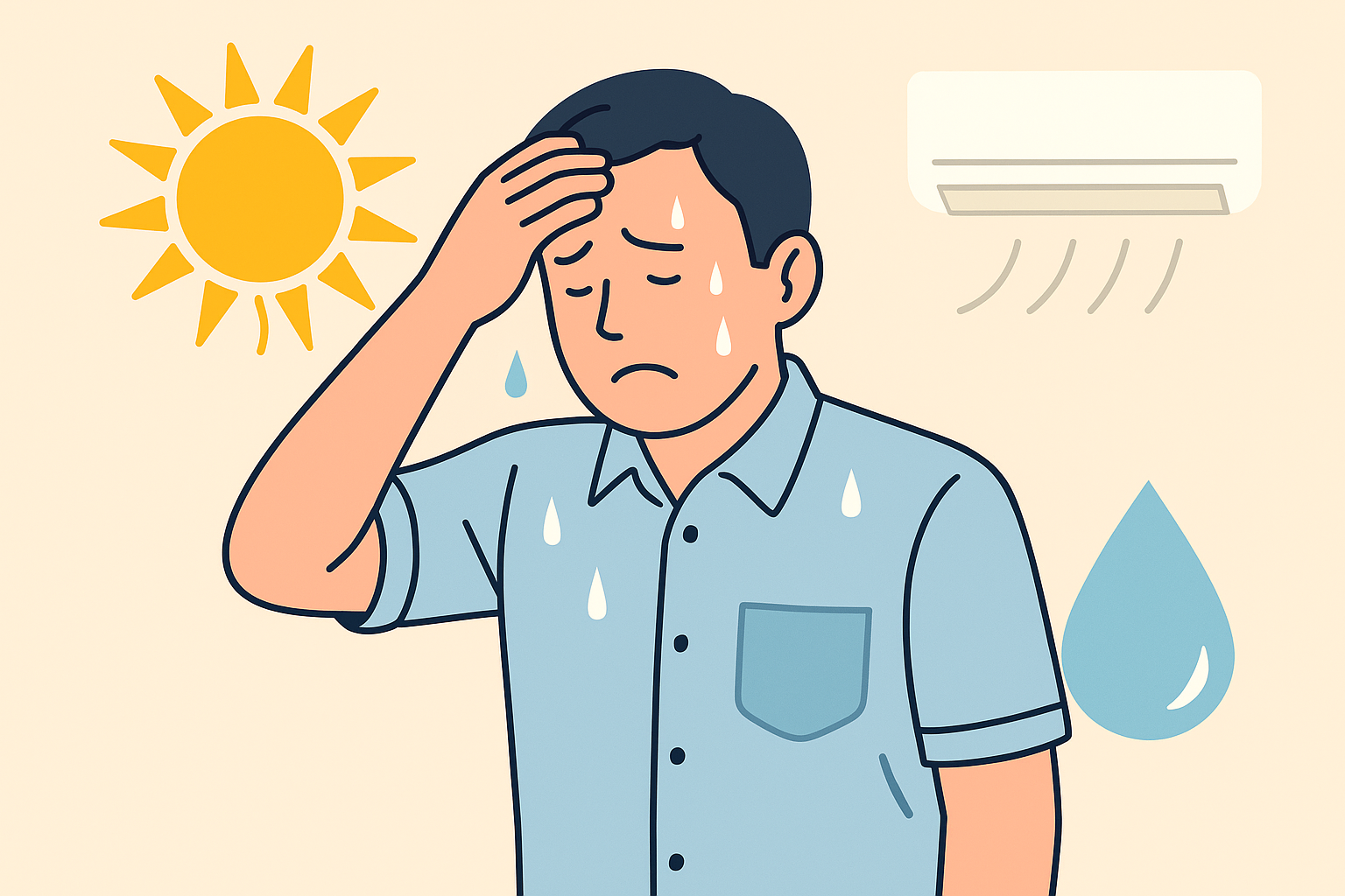 汗かきの夏は「原因の見極め+整える習慣+即効ケア」でラクになります!