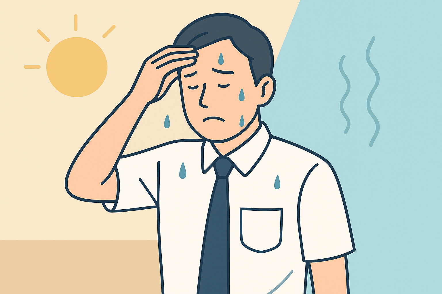 40代で汗が増えやすいのは、体と環境がズレやすいからなんです