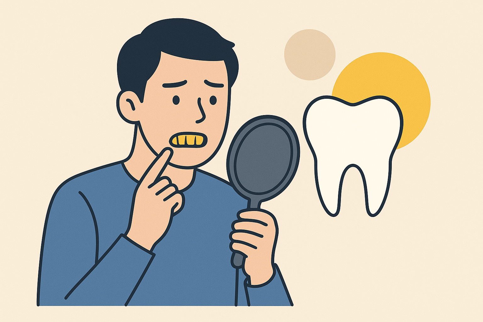 黄ばみが目立つのはなぜ?男に多い原因を分解する
