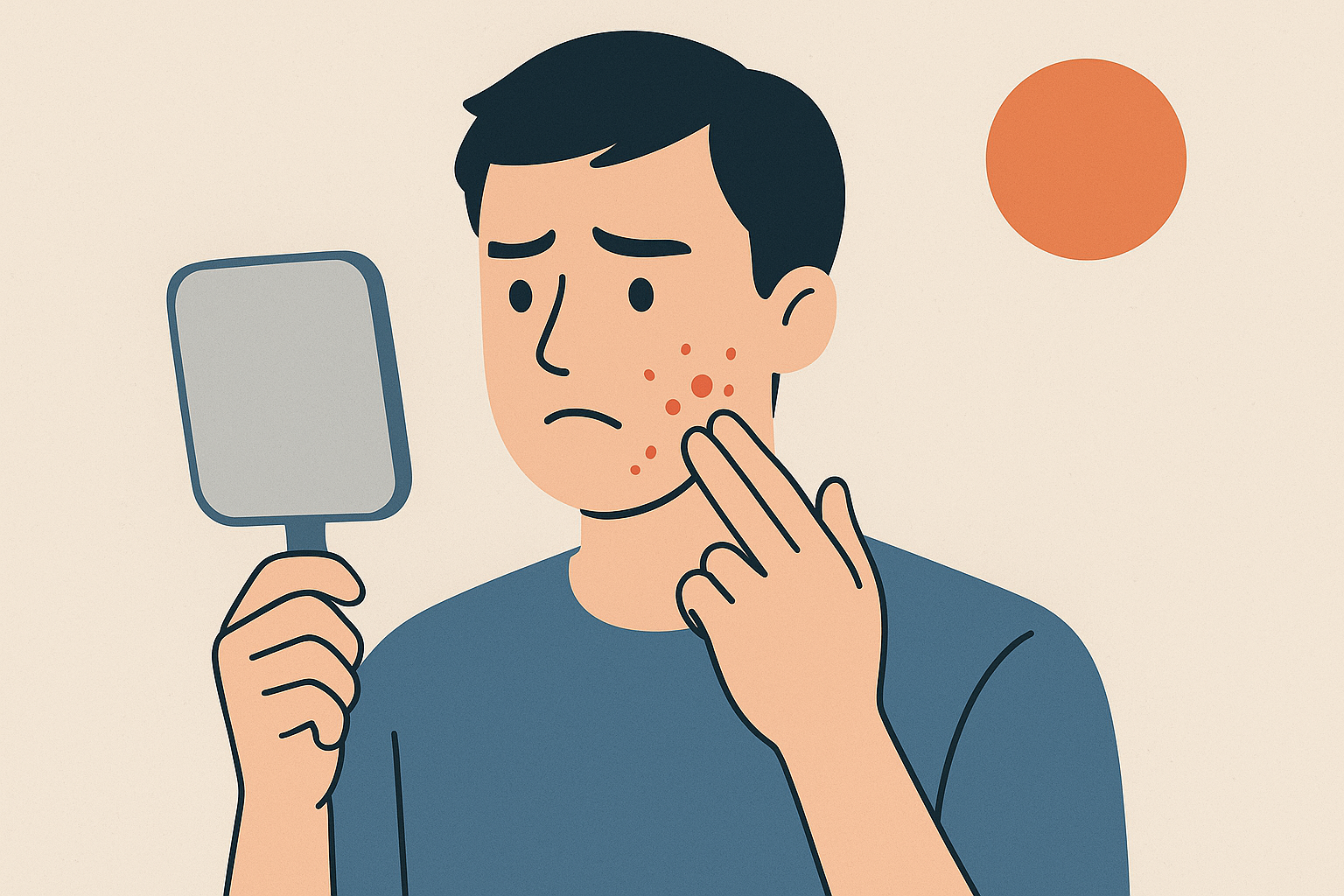 どうして男性の大人ニキビは繰り返しやすいのでしょう